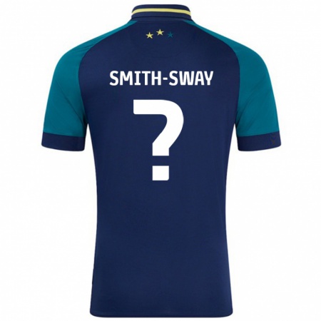 Kandiny Hombre Camiseta Jay Smith-Sway #0 Azul Marino Verde Oscuro 2ª Equipación 2024/25 La Camisa Chile