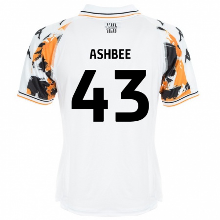 Kandiny Hombre Camiseta Stanley Ashbee #43 Blanco 2ª Equipación 2024/25 La Camisa Chile