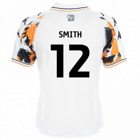 Kandiny Hombre Camiseta Emily Smith #12 Blanco 2ª Equipación 2024/25 La Camisa Chile