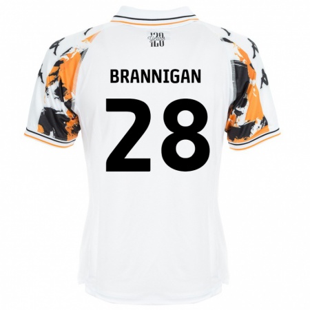 Kandiny Hombre Camiseta Aoife Brannigan #28 Blanco 2ª Equipación 2024/25 La Camisa Chile