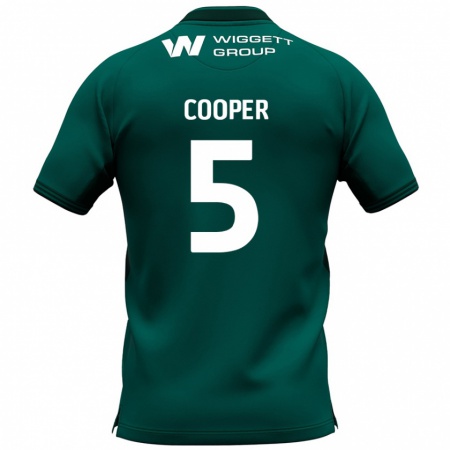 Kandiny Hombre Camiseta Jake Cooper #5 Verde 2ª Equipación 2024/25 La Camisa Chile