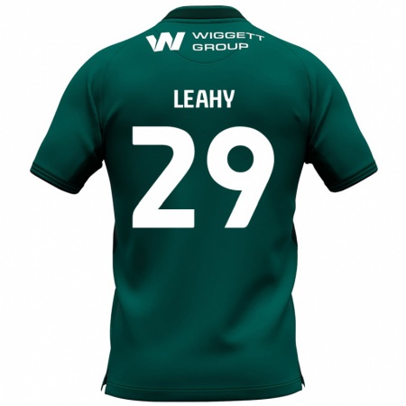 Kandiny Hombre Camiseta Tom Leahy #29 Verde 2ª Equipación 2024/25 La Camisa Chile