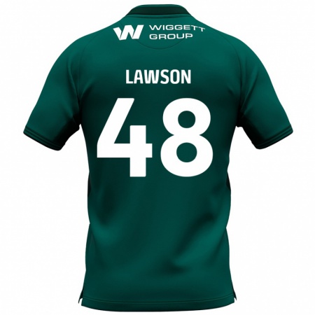 Kandiny Hombre Camiseta Sha'mar Lawson #48 Verde 2ª Equipación 2024/25 La Camisa Chile