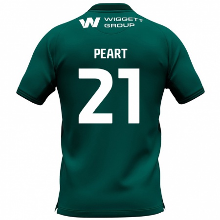 Kandiny Hombre Camiseta Kalani Peart #21 Verde 2ª Equipación 2024/25 La Camisa Chile