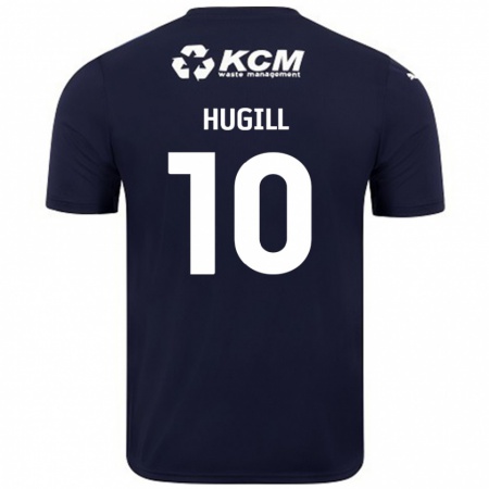 Kandiny Hombre Camiseta Jordan Hugill #10 Azul Marino 2ª Equipación 2024/25 La Camisa Chile