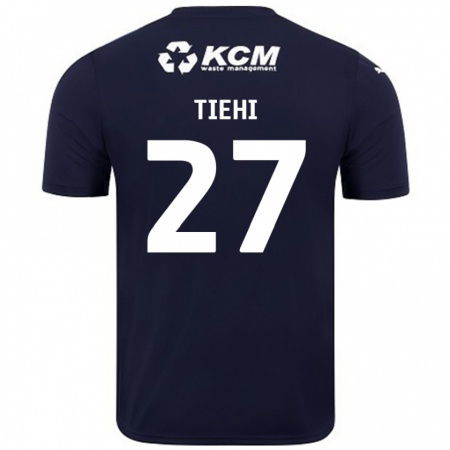 Kandiny Hombre Camiseta Christ Tiehi #27 Azul Marino 2ª Equipación 2024/25 La Camisa Chile