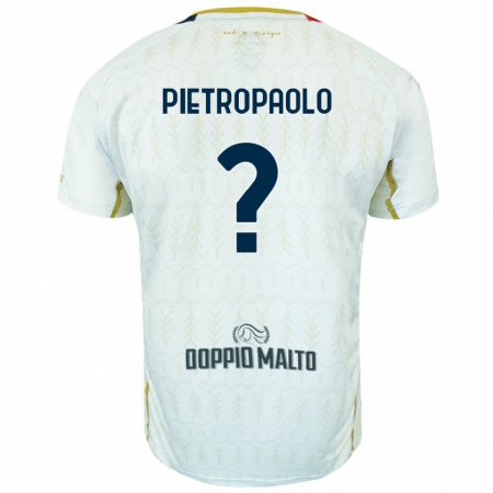 Kandiny Hombre Camiseta Mario Pietropaolo #0 Blanco 2ª Equipación 2024/25 La Camisa Chile