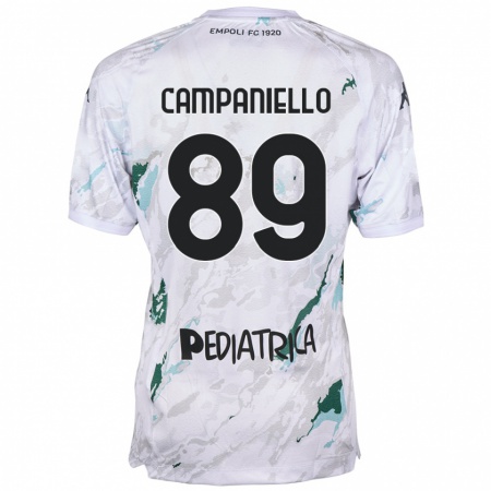 Kandiny Hombre Camiseta Thomas Campaniello #89 Gris 2ª Equipación 2024/25 La Camisa Chile