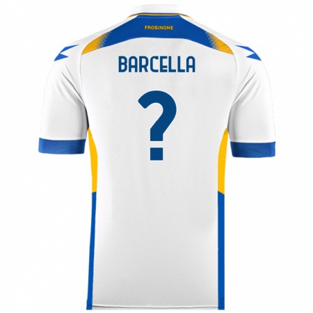 Kandiny Hombre Camiseta Kevin Barcella #0 Blanco 2ª Equipación 2024/25 La Camisa Chile