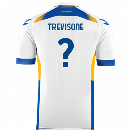 Kandiny Hombre Camiseta Gianmarco Trevisone #0 Blanco 2ª Equipación 2024/25 La Camisa Chile