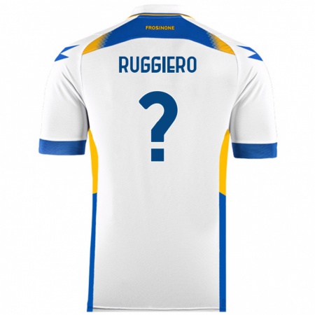 Kandiny Hombre Camiseta Gregory Ruggiero #0 Blanco 2ª Equipación 2024/25 La Camisa Chile