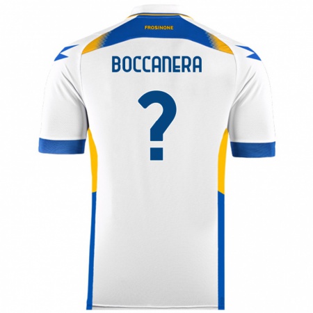 Kandiny Hombre Camiseta Alessio Boccanera #0 Blanco 2ª Equipación 2024/25 La Camisa Chile