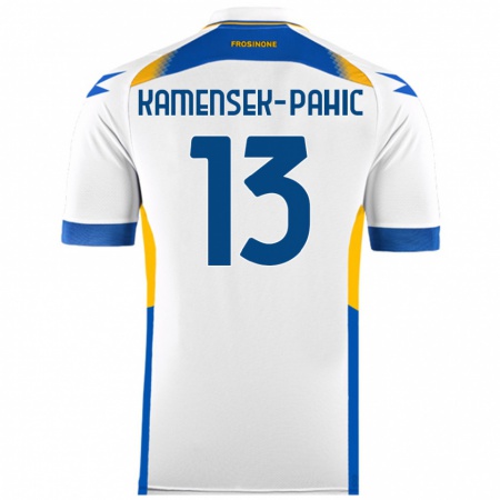 Kandiny Hombre Camiseta Matjaz Kamensek-Pahic #13 Blanco 2ª Equipación 2024/25 La Camisa Chile