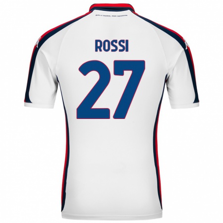 Kandiny Hombre Camiseta Lucrezia Rossi #27 Blanco 2ª Equipación 2024/25 La Camisa Chile