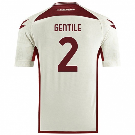 Kandiny Hombre Camiseta Davide Gentile #2 Color Crema 2ª Equipación 2024/25 La Camisa Chile