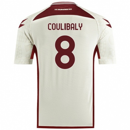 Kandiny Hombre Camiseta Mamadou Coulibaly #8 Color Crema 2ª Equipación 2024/25 La Camisa Chile