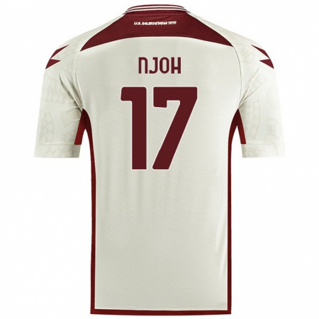 Kandiny Hombre Camiseta Lilian Njoh #17 Color Crema 2ª Equipación 2024/25 La Camisa Chile