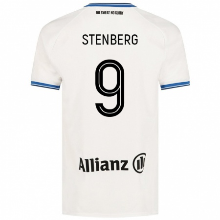 Kandiny Hombre Camiseta Hanna Stenberg #9 Blanco 2ª Equipación 2024/25 La Camisa Chile