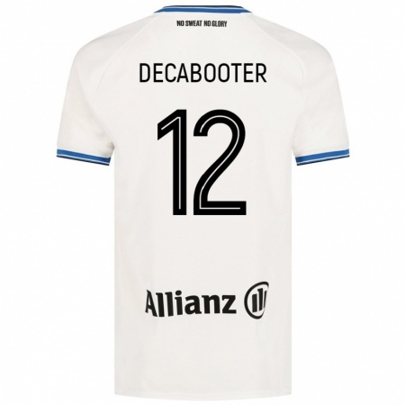 Kandiny Hombre Camiseta Marith Decabooter #12 Blanco 2ª Equipación 2024/25 La Camisa Chile