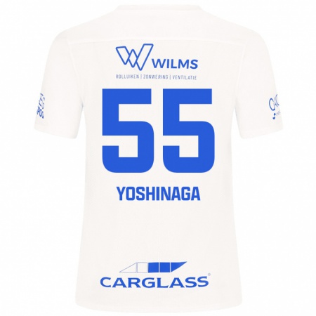 Kandiny Hombre Camiseta Yumeki Yoshinaga #55 Blanco 2ª Equipación 2024/25 La Camisa Chile