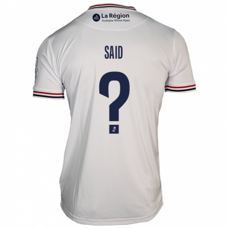 Kandiny Hombre Camiseta Amine Saïd #0 Blanco 2ª Equipación 2024/25 La Camisa Chile