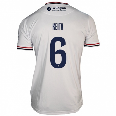 Kandiny Hombre Camiseta Habib Keïta #6 Blanco 2ª Equipación 2024/25 La Camisa Chile