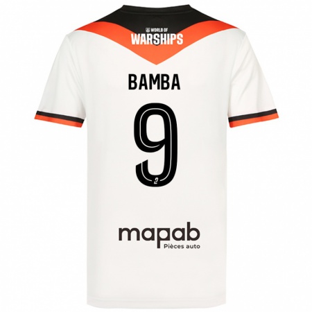 Kandiny Hombre Camiseta Mohamed Bamba #9 Blanco 2ª Equipación 2024/25 La Camisa Chile