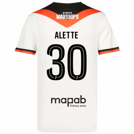 Kandiny Hombre Camiseta Gaël Alette #30 Blanco 2ª Equipación 2024/25 La Camisa Chile