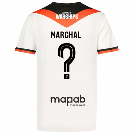 Kandiny Hombre Camiseta Noam Marchal #0 Blanco 2ª Equipación 2024/25 La Camisa Chile