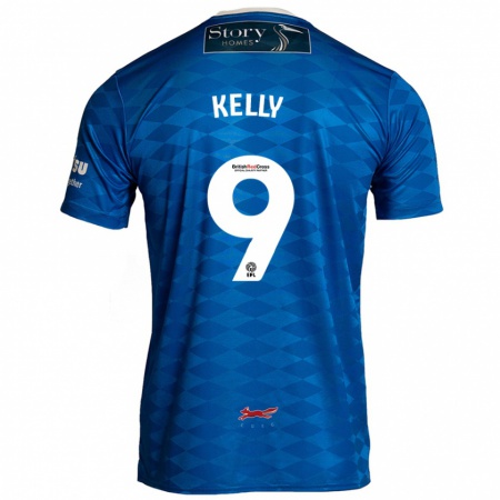 Kandiny Mujer Camiseta Georgie Kelly #9 Azul 1ª Equipación 2024/25 La Camisa Chile