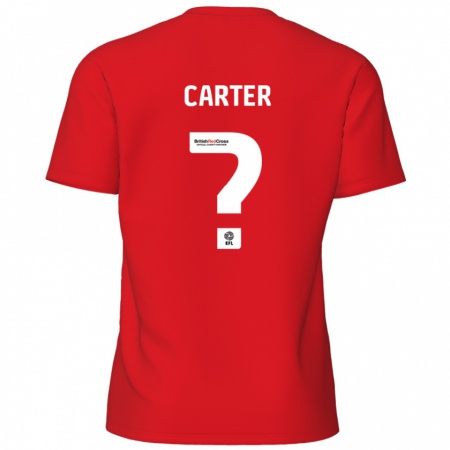 Kandiny Mujer Camiseta Dan Carter #0 Rojo 1ª Equipación 2024/25 La Camisa Chile