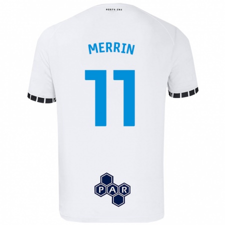 Kandiny Mujer Camiseta Laura Merrin #11 Blanco 1ª Equipación 2024/25 La Camisa Chile