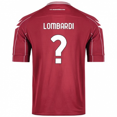 Kandiny Mujer Camiseta Lorenzo Lombardi #0 Borgoña 1ª Equipación 2024/25 La Camisa Chile