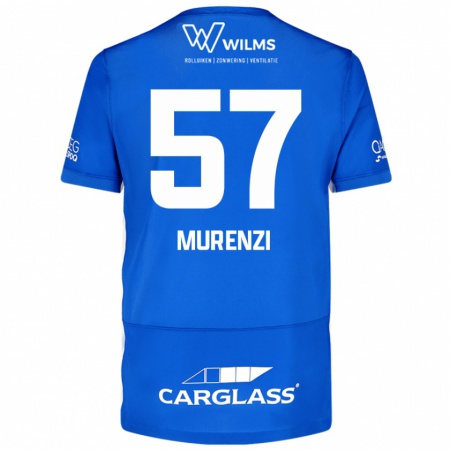 Kandiny Mujer Camiseta Aaron Murenzi #57 Azul 1ª Equipación 2024/25 La Camisa Chile