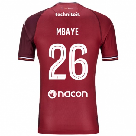 Kandiny Mujer Camiseta Malick Mbaye #26 Rojo Granata 1ª Equipación 2024/25 La Camisa Chile