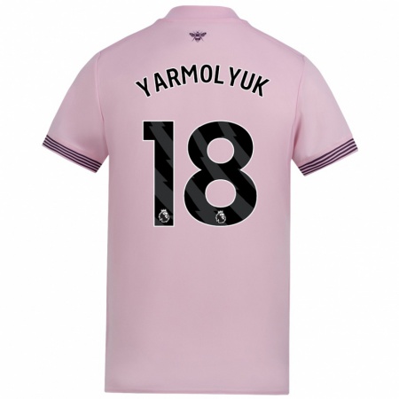 Kandiny Mujer Camiseta Yegor Yarmolyuk #18 Rosa 2ª Equipación 2024/25 La Camisa Chile