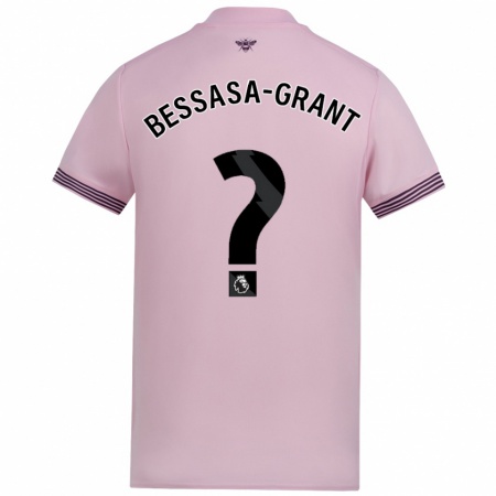 Kandiny Mujer Camiseta Mekhai Bessasa-Grant #0 Rosa 2ª Equipación 2024/25 La Camisa Chile