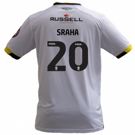 Kandiny Mujer Camiseta Jason Sraha #20 Blanco 2ª Equipación 2024/25 La Camisa Chile