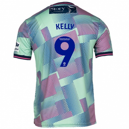 Kandiny Mujer Camiseta Georgie Kelly #9 Verde 2ª Equipación 2024/25 La Camisa Chile