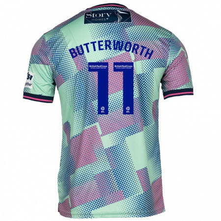 Kandiny Mujer Camiseta Daniel Butterworth #11 Verde 2ª Equipación 2024/25 La Camisa Chile