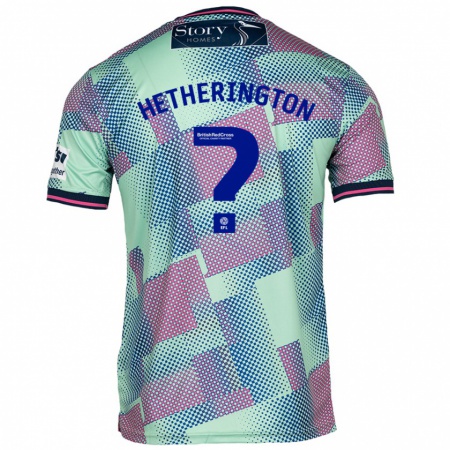 Kandiny Mujer Camiseta Sam Hetherington #0 Verde 2ª Equipación 2024/25 La Camisa Chile