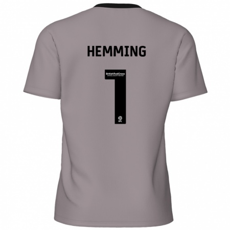 Kandiny Mujer Camiseta Zach Hemming #1 Gris 2ª Equipación 2024/25 La Camisa Chile