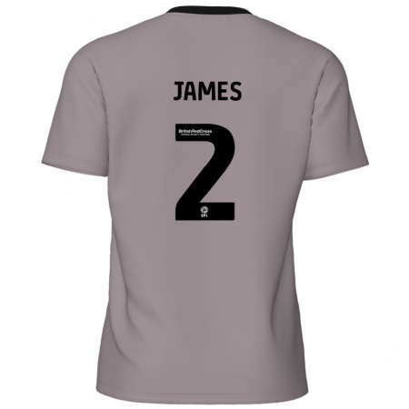 Kandiny Mujer Camiseta Tom James #2 Gris 2ª Equipación 2024/25 La Camisa Chile