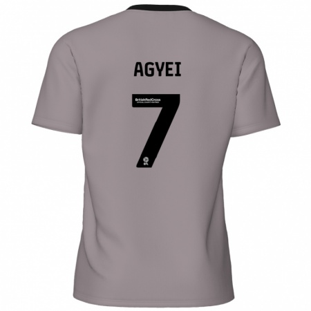 Kandiny Mujer Camiseta Dan Agyei #7 Gris 2ª Equipación 2024/25 La Camisa Chile