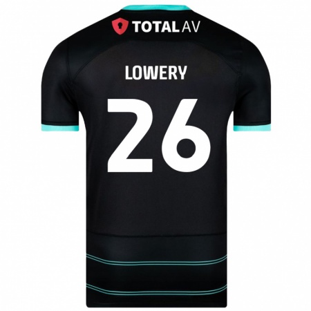 Kandiny Mujer Camiseta Tom Lowery #26 Negro 2ª Equipación 2024/25 La Camisa Chile