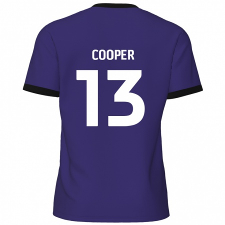 Kandiny Mujer Camiseta Murphy Cooper #13 Púrpura 2ª Equipación 2024/25 La Camisa Chile