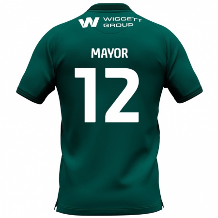 Kandiny Mujer Camiseta Adam Mayor #12 Verde 2ª Equipación 2024/25 La Camisa Chile