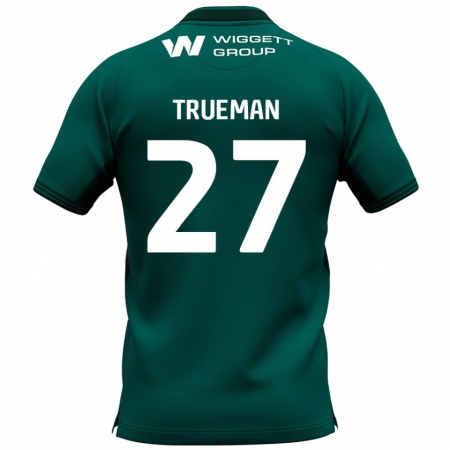 Kandiny Mujer Camiseta Connal Trueman #27 Verde 2ª Equipación 2024/25 La Camisa Chile