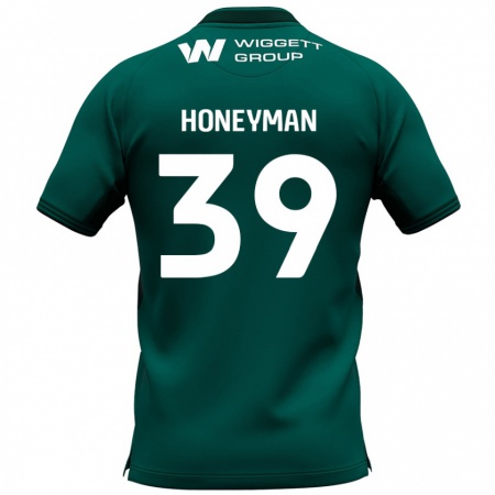 Kandiny Mujer Camiseta George Honeyman #39 Verde 2ª Equipación 2024/25 La Camisa Chile