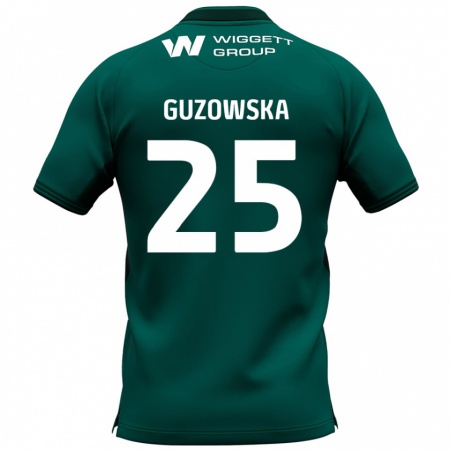 Kandiny Mujer Camiseta Sara Guzowska #25 Verde 2ª Equipación 2024/25 La Camisa Chile